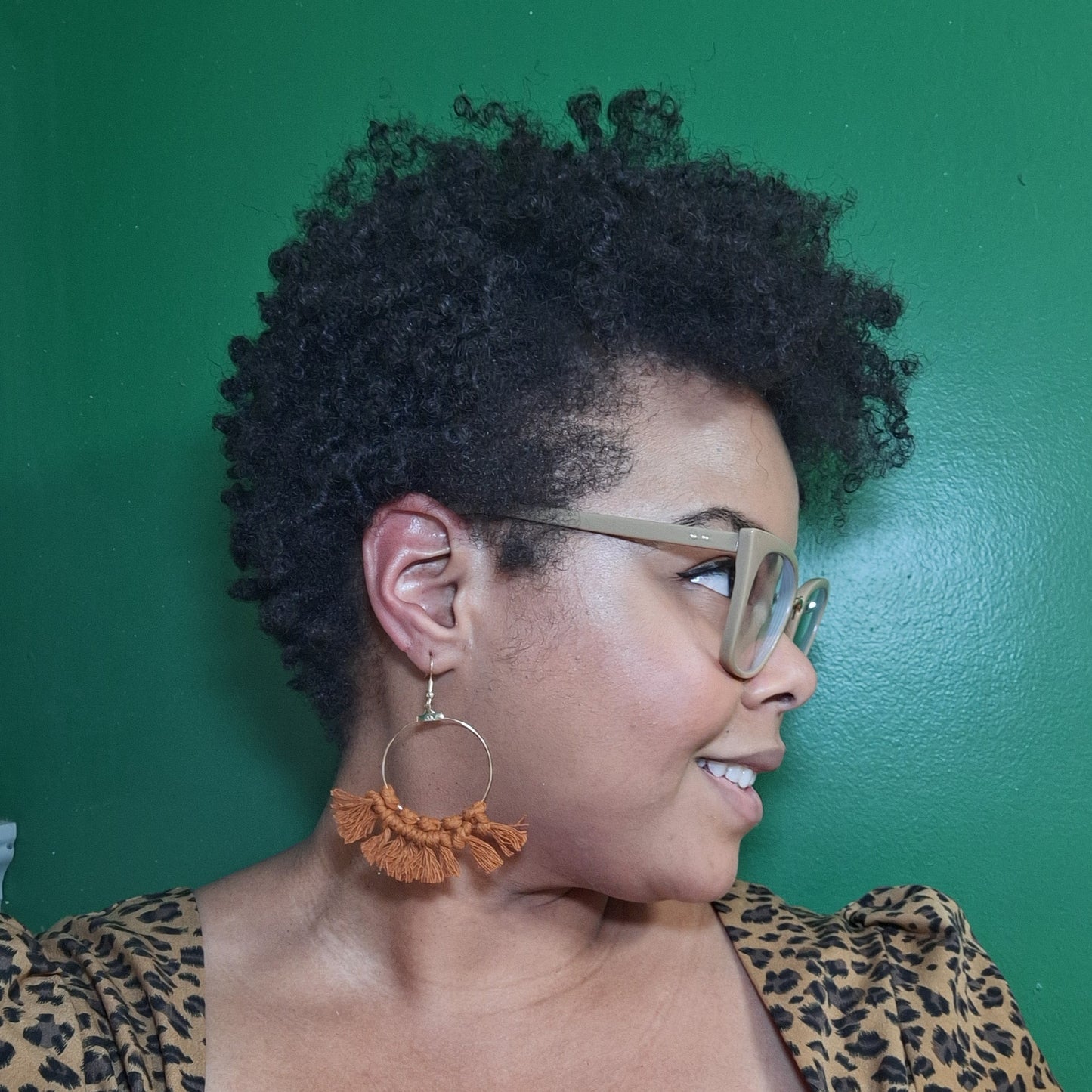 Brown Fringe Macrame Earrings- Vacation Inspired