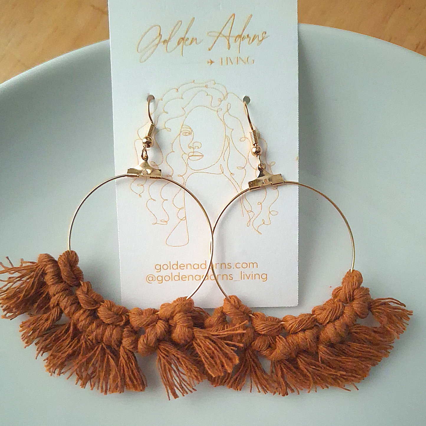 Brown Fringe Macrame Earrings- Vacation Inspired