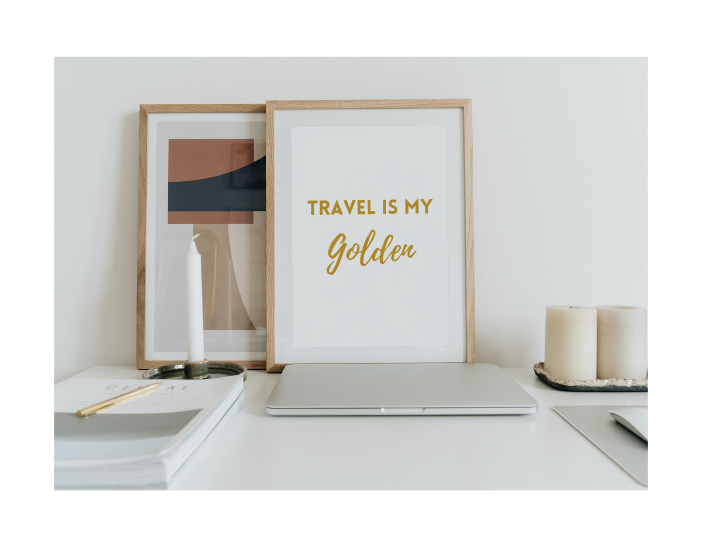 TRAVEL IS GOLDEN - Printable Wall Art 8x10