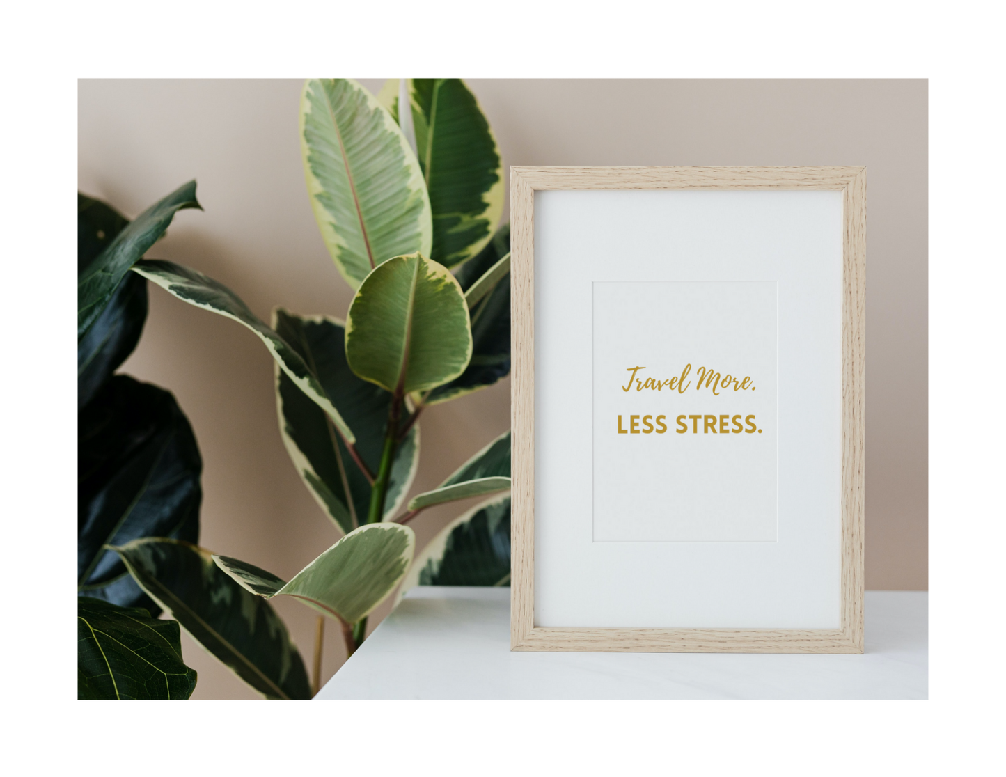 TRAVEL MORE LESS STRESS - Printable Wall Art 8x10