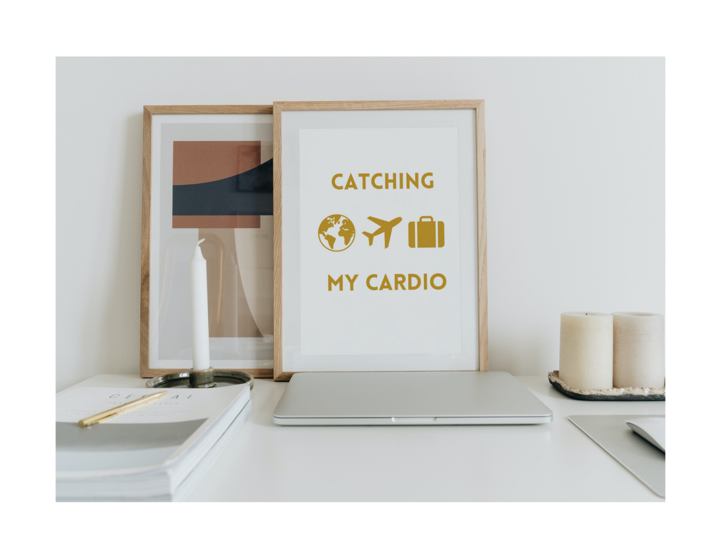 CATCHING FLIGHTS IS MY CARDIO (Style B) - Printable Wall Art 8x10