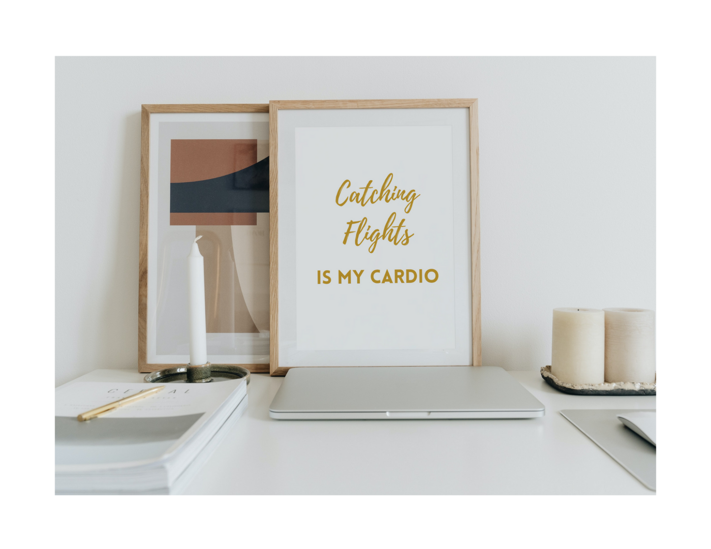 CATCHING FLIGHTS IS MY CARDIO (Style A) - Printable Wall Art 8x10