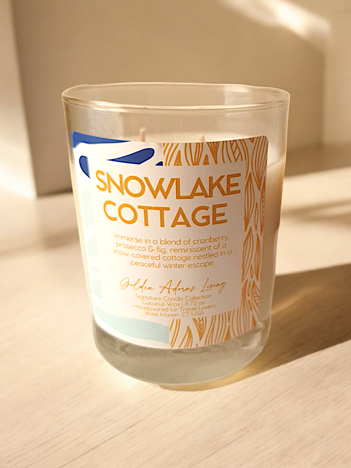 SNOWLAKE COTTAGE | Double-wick Travel Candle