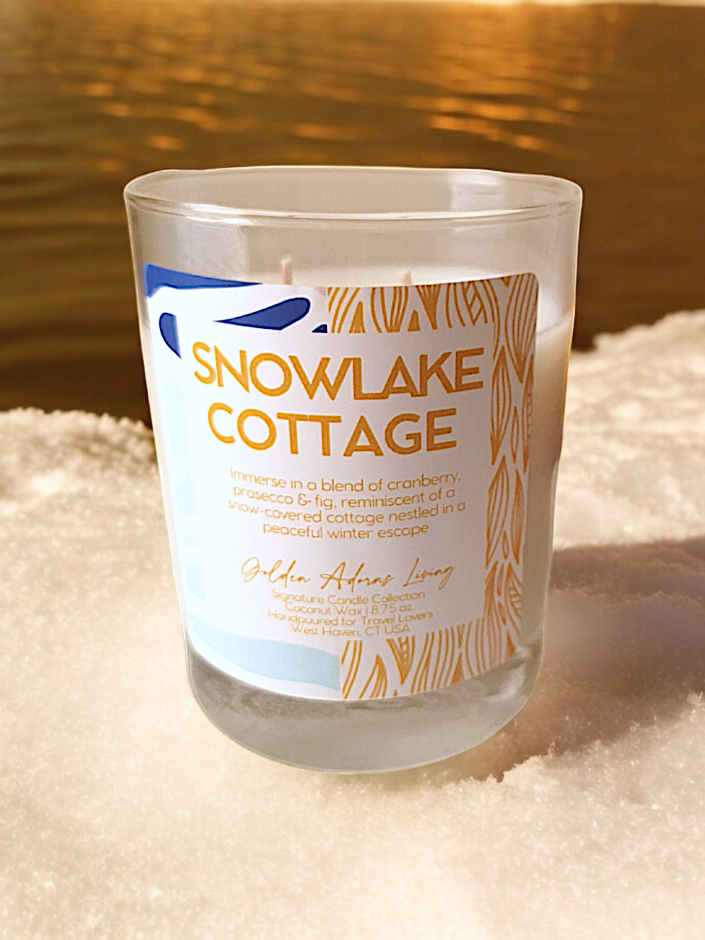 SNOWLAKE COTTAGE | Double-wick Travel Candle