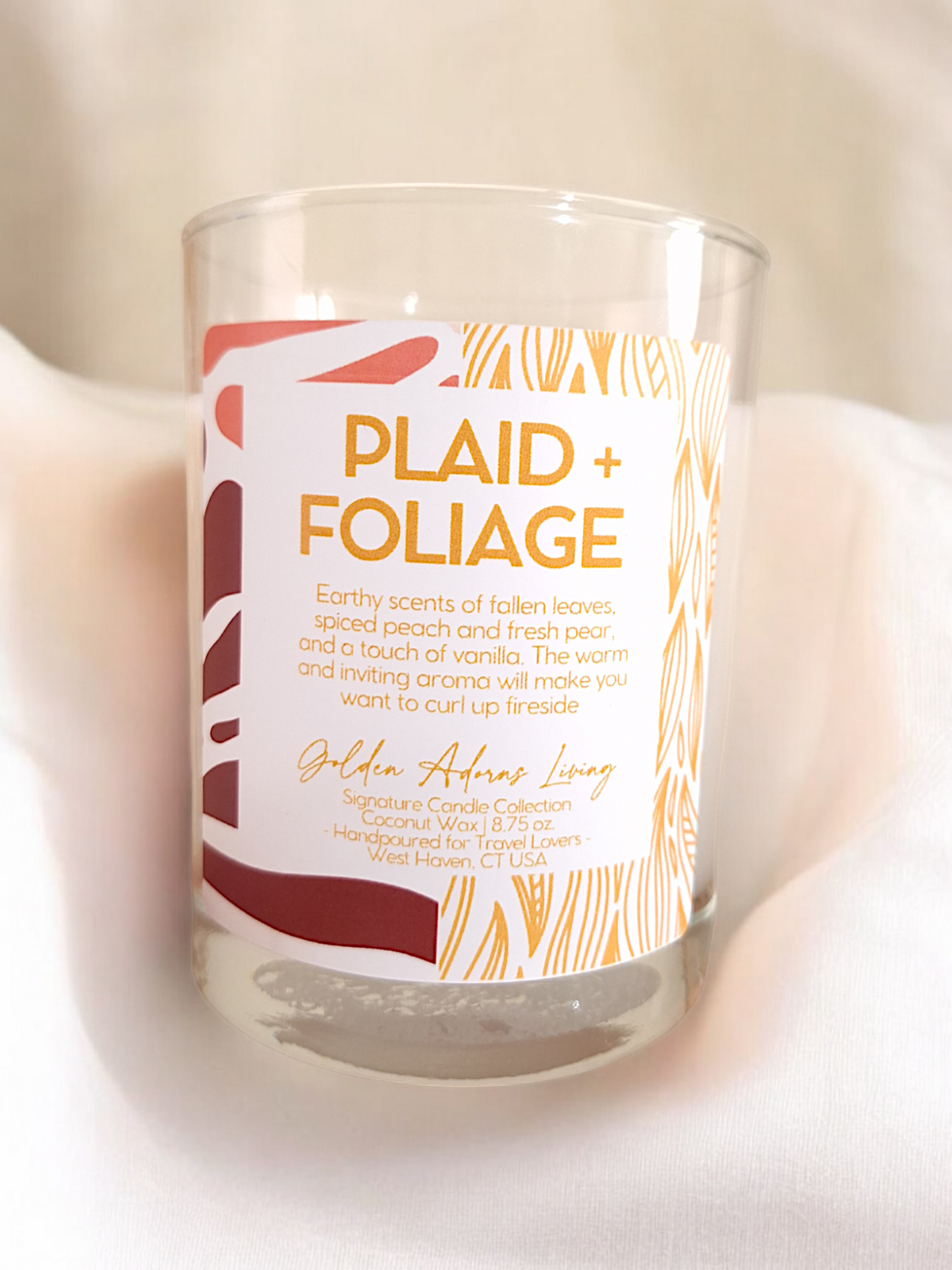 PLAID & FOLIAGE | Double-wick Travel Candle