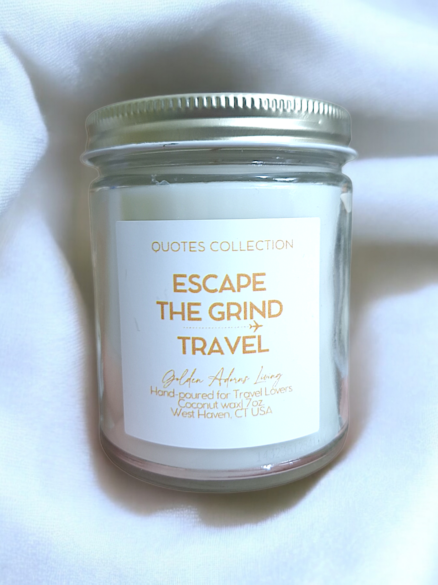 ESCAPE THE GRIND & TRAVEL| Quotes Candle Collection