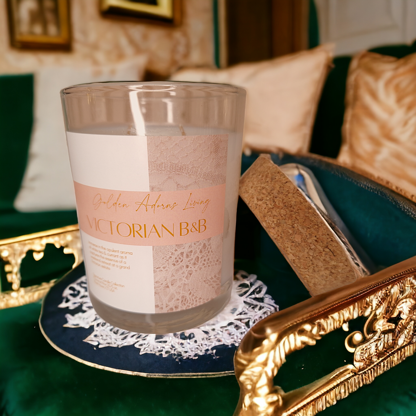 VICTORIAN B&B| Double-wick Travel Candle