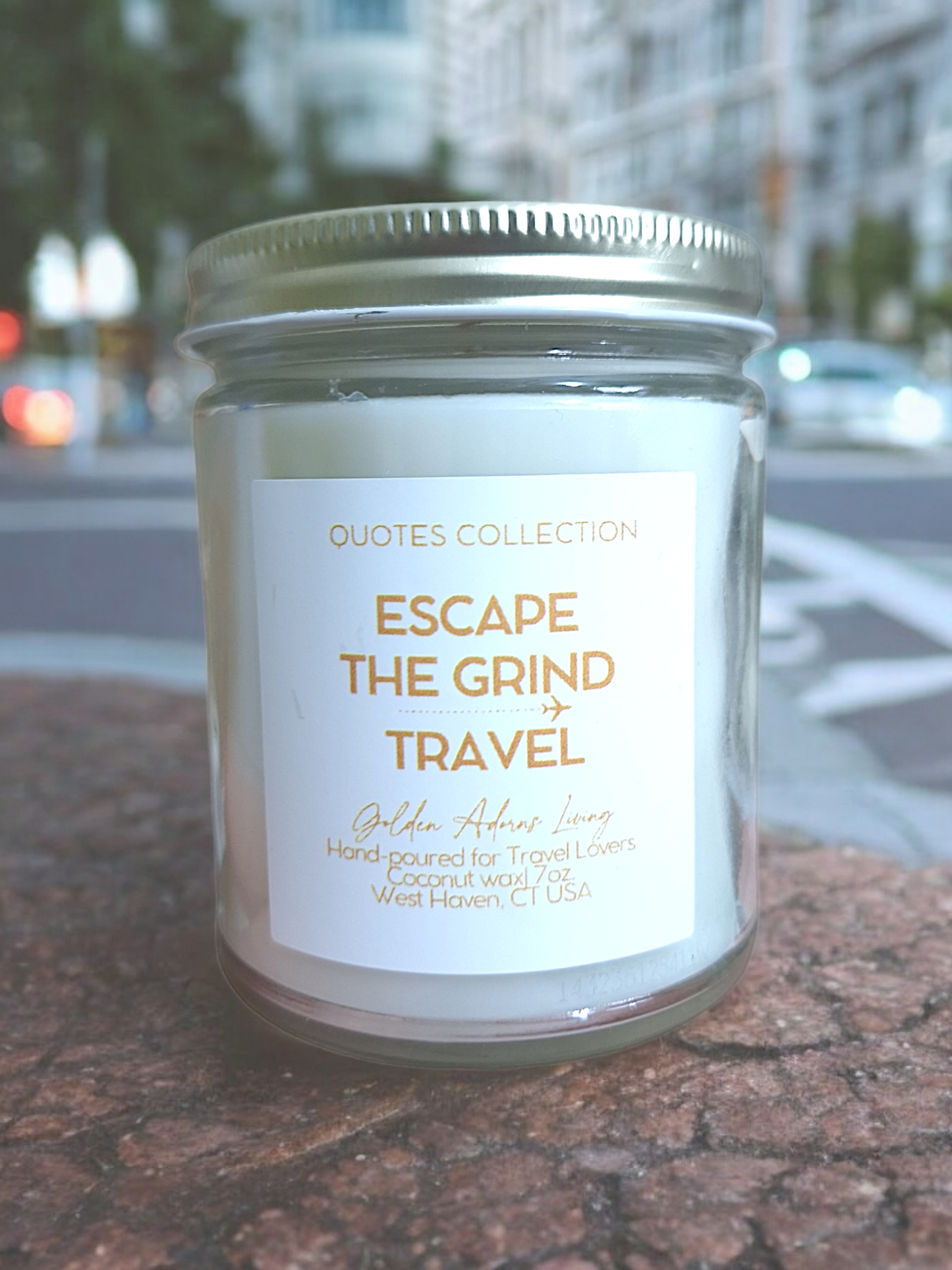 ESCAPE THE GRIND & TRAVEL| Quotes Candle Collection