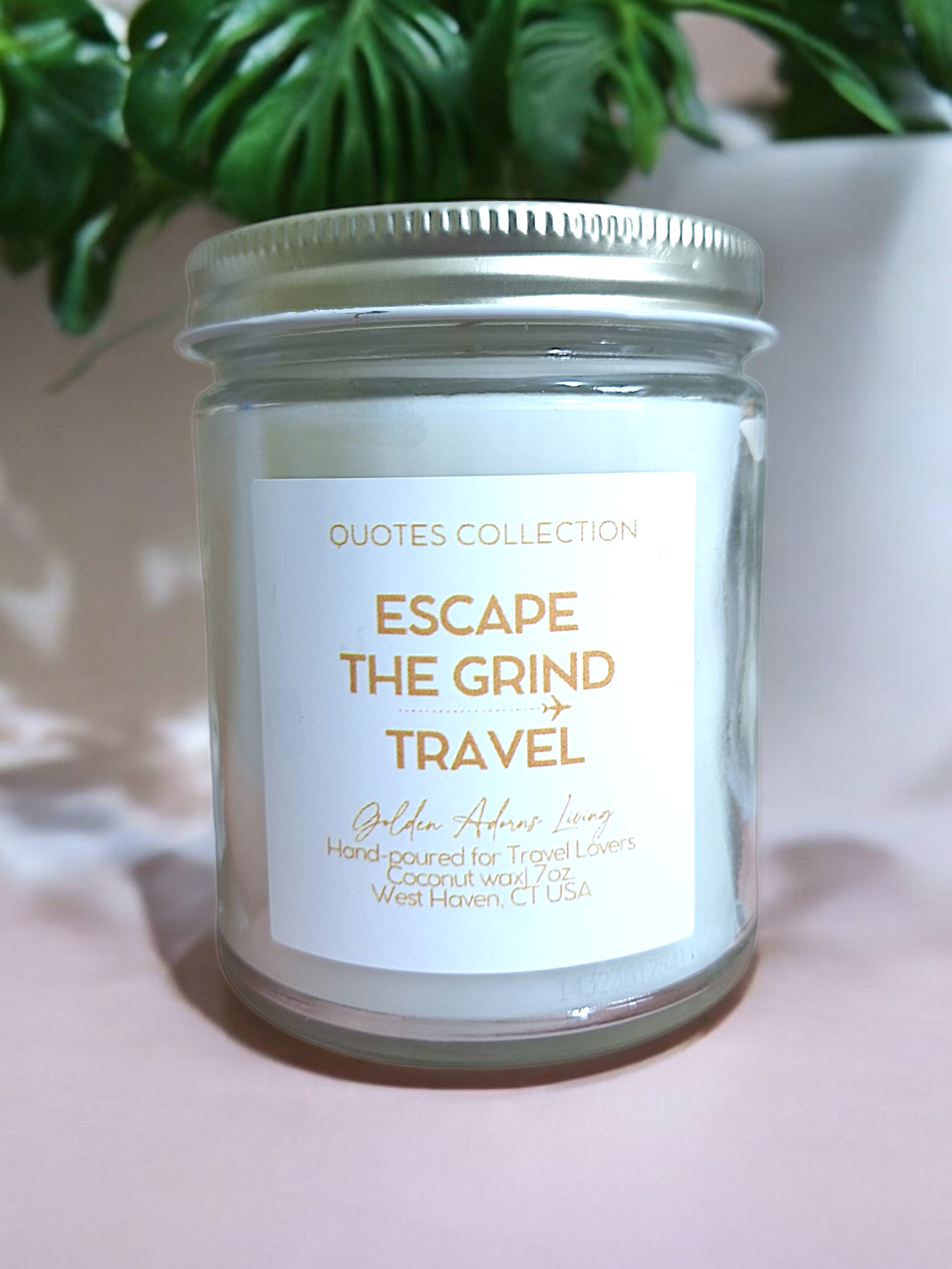 ESCAPE THE GRIND & TRAVEL| Quotes Candle Collection