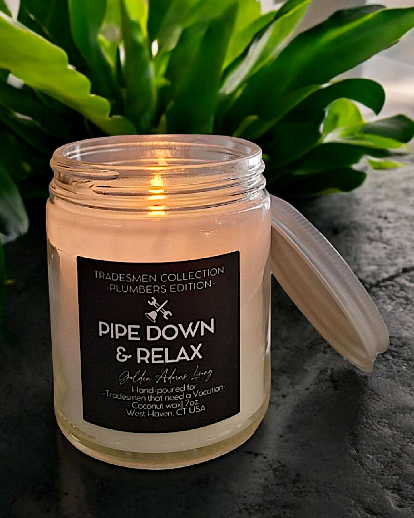 PIPE DOWN & RELAX| | Plumbers Edition| Tradesmen Candle Collection