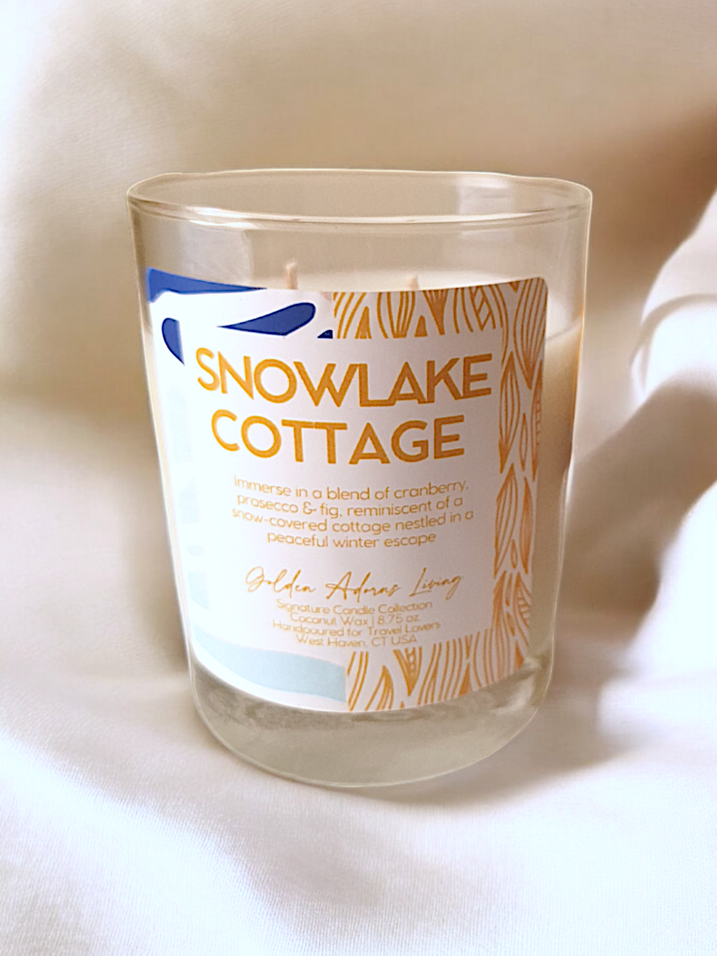 SNOWLAKE COTTAGE | Double-wick Travel Candle